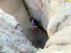 Girlfriend with a perfect butt drilled in the sandy alcove