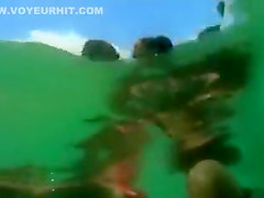 My girlfriend's pussy cheats on me underwater