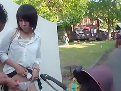Incredible homemade Upskirts, Outdoor adult scene
