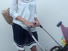 Incredible homemade Upskirts, Outdoor adult scene