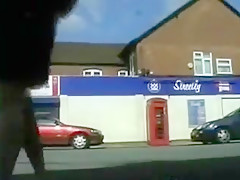 Naakt meisje in openbare plaatsen