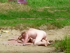 Skinny nudist girl penetrated by chubby boyfriend