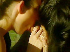 Exotic pornstars Eva Flowers and Brooke Waters in incredible threesomes, group sex porn video