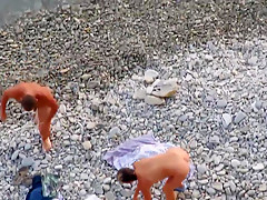 Couple fucking on the beach