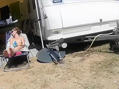 Mature nudists get to relax at a sunny resort while being filmed