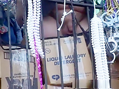 Fabulous pornstar in horny voyeur, outdoor sex scene