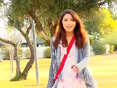 Girl playing at the park