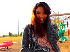 Girl playing at the park