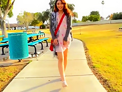 Girl playing at the park