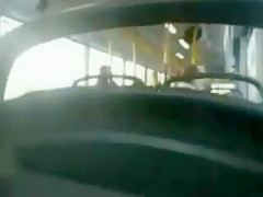Blowjob on a bus