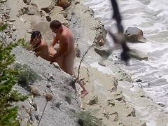 Lazy brunette maid has her wet hole plowed at the beach of Crimea