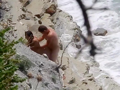 Lazy brunette maid has her wet hole plowed at the beach of Crimea