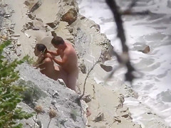 Lazy brunette maid has her wet hole plowed at the beach of Crimea