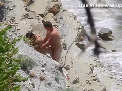 Lazy brunette maid has her wet hole plowed at the beach of Crimea