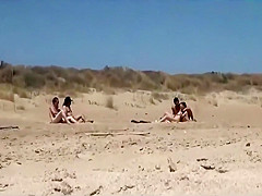 Nice foursome for a hot female stranger