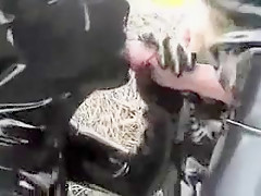 Crazy homemade Blowjob, Outdoor xxx scene