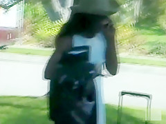 Horny pornstar in incredible black and ebony, public xxx scene