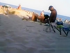Ebony couple has an outdoor blowjob action
