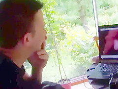 Busty girl gets hard sex in forest