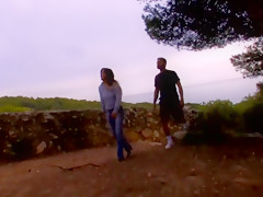 Hot girl supports two clients