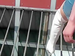 Incredible amateur Solo Girl, Outdoor sex clip