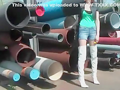 Incredible amateur Solo Girl, Outdoor sex clip
