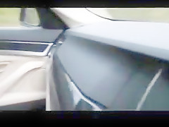 Sexy uk milf tiny tit topless challenge in car