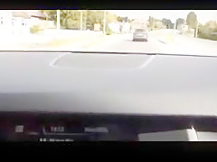 Sexy uk milf tiny tit topless challenge in car