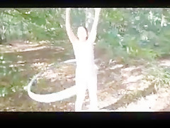 Sexy uk milf hoola hoop striptease