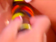 Incredible pornstars Cindy Crawford, Jenna Haze and Goldie Mchawn in fabulous dildos/toys, lesbian xxx scene