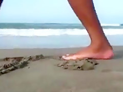 Interracial threesome with audience