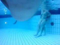 Nudist girl gets her pussy pounded in the pool