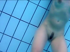 Nudist girl gets her pussy pounded in the pool
