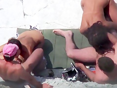 Beach swingers