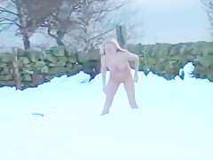 Naked in the snow
