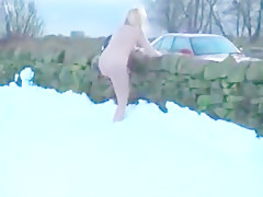 Naked in the snow