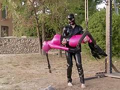 Best pornstar Lucy Latex in crazy dildos/toys, brunette porn movie