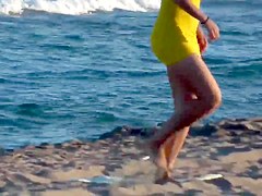 Girl Wearing Micro Thong