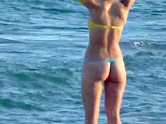 Girl Wearing Micro Thong