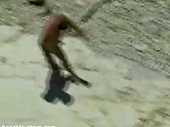 Candid beach camera filmed a sexy lassie