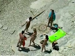 Candid beach camera filmed a sexy lassie