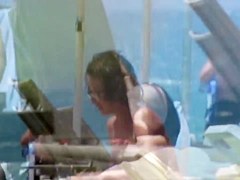 Topless babe in Agia Marina, creta 7