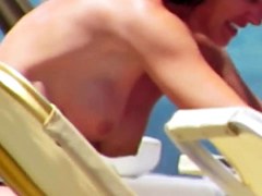 Topless babe in Agia Marina, creta 7