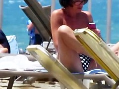 Topless babe in Agia Marina, creta 7