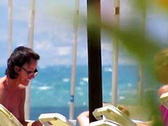 Topless babe in Agia Marina, creta 7