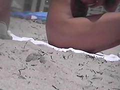 Nude Beach Blonde Big Tits Voyeur