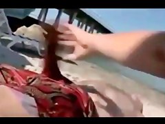 beach hotties tricked by drowned large penis