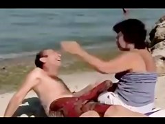 beach hotties tricked by drowned large penis