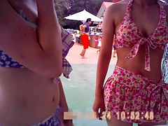 Midsummer super close Taking! Blimey Sican in the pool "summer daughter" File.12