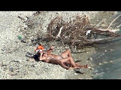Couple fucking on a public beach, while walking past people